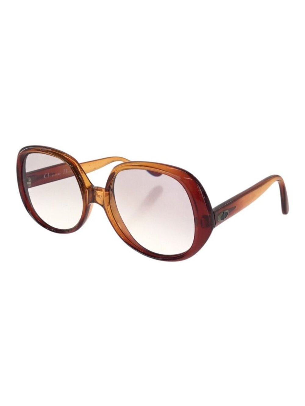 Dior Vintage Optil 54 18 Brown Acetate Sunglasses Frame Eyewear